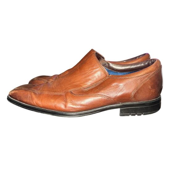 Rockport Fassler Loafer Men's 11.5 M Tan Leather Slip On Shoes Adiprene Footbed - Picture 1 of 8